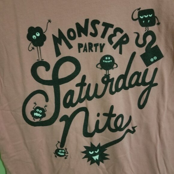 Pink Men's Monster Party Tshirt Japanese Import Graniph - Picture 2 of 6